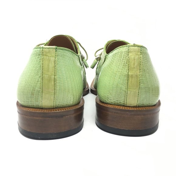 NEW David Eden Oxfords Shoe Size 9 Green Crocodile main image 10